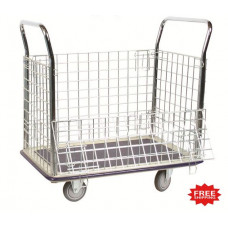 35"D X 23"W Wire Caged Platform Box Truck - FREE Shipping!