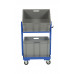 Multi Tier Stock Cart with Adjustable Angle Height , 30--11/16"W x 19-1/16"D (Bins Included)