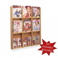 Magazine Rack Wood and Acrylic Magazine/Pamphlet Rack