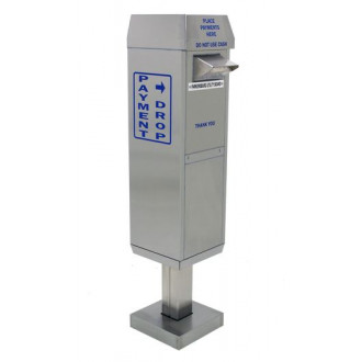 Drive up Stainless Steel Payment Box with Surface Mount Pedestal