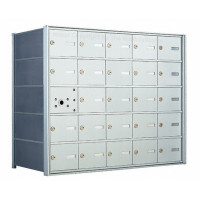 25 A-size Door Horizontal Mailbox Unit - Front Loading - 140055A