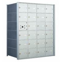 24 A-size Door Horizontal Mailbox Unit - Front Loading - 140064A