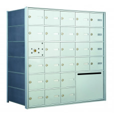 30 OUA-size Door Horizontal Mailbox Unit and 1 Outgoing Mail Collection - Front Loading - 140075OUA