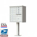 12 Tenant Door Standard Style CBU Mailbox (Pedestal Included) - Type 2 - 1570-12AF