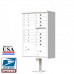16 Tenant Door Standard Style CBU Mailbox (Pedestal Included) - Type 3 USPS Approved Mailboxes - 1570-16AF