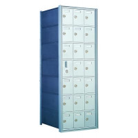 Standard 21 Door Horizontal Mailbox Unit - Front Loading - (20 Useable; 7 High) - 160073A