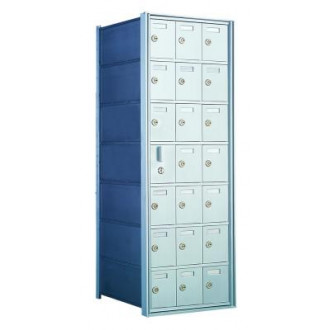 Standard 21 Door Horizontal Mailbox Unit - Front Loading - (20 Useable; 7 High) - 160073A