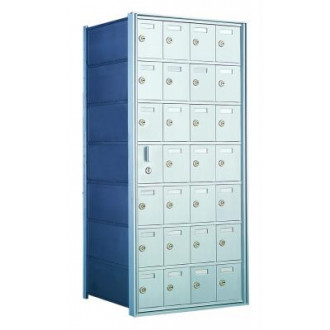 Standard 28 Door Horizontal Mailbox Unit - Front Loading - (27 Useable; 7 High) 160074A