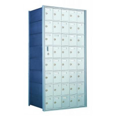 Standard 40 Door Horizontal Mailbox Unit - Front Loading - (39 Useable; 8 High) 160085A