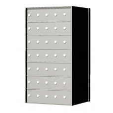 Standard 35 Door 7 High Horizontal Mailbox Unit - Rear Loading - 170075A