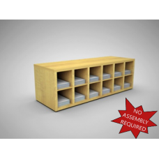 Mail Room Furniture - Compact Letter Holder with 12 Compartments