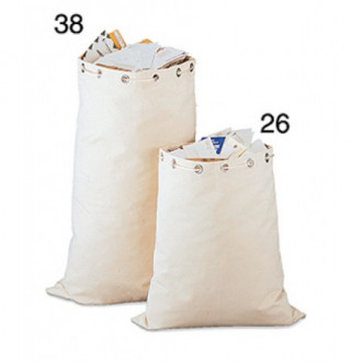 Canvas Mailbag with Rope and Metal Cinch 26" H X 23"W