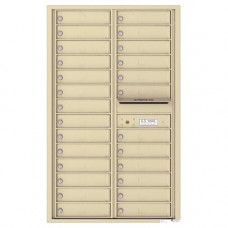 26 Tenant Doors and Outgoing Mail Compartment - 4C Wall Mount 14-High Mailboxes - 4C14D-26