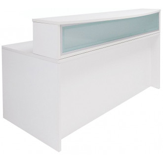 White Laminate Salon Reception Desk