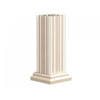 Classic Decorative Pillar Pedestal Cover for 4T5, 8, and 12 Door 1570 Model CBUs - VOGUEP128