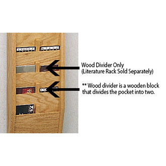 Office Supplies and Accessories Wooden Pocket Divider