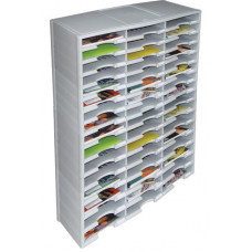 Office Organizers and Mail Room Sorters 48 Pocket Plastic Economy Literature Organizer