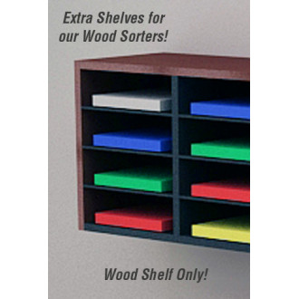 Mail Room Sorter Supplies 11-1/2"W x 12"D Shelves for Wood Sorters (Sold in Packages of 8)