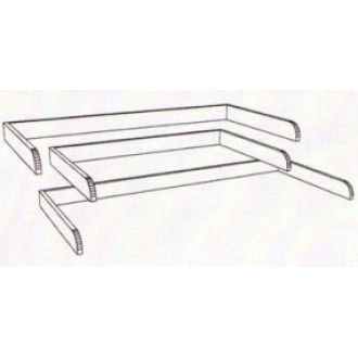 48"W x 30"D Table Top Side Dump Rails, Three Sided
