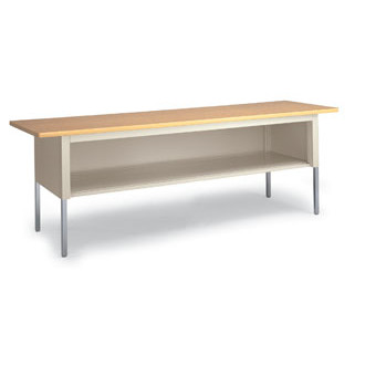 Mail Room and Office Tables 84"W x 36"D Standard Table With Lower Shelf