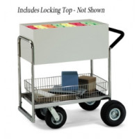 Medium Solid Delivery Cart with Locking Top and Cushion Grip
