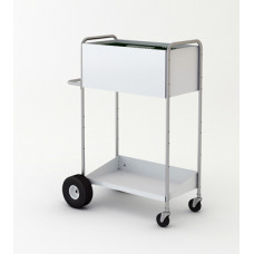 52" High Boy Medium Solid Metal Mail and File Cart.