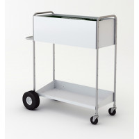 52" High Long Solid Metal Mail Cart