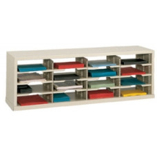 Mail Sorting System Includes a 48"W x 15-3/4"D, 16 Pocket Open Back Sorter