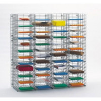 Mail Room Sorter and Office Organizers 48"W x 12"D, 48 Pocket Wire Mail Sorter, Letter Depth - FREE Quantity Shipping!