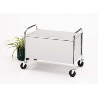 Solid Bin Cart with Locking Lid