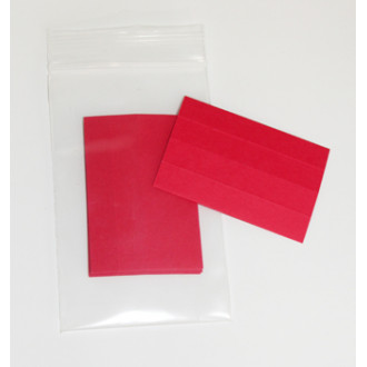 Red Paper Inserts for Model L22 or L24 Plastic Shelf Labels 