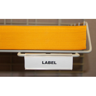 Shelf Identification Hook-on Wire Shelf Labels (25 Pack)