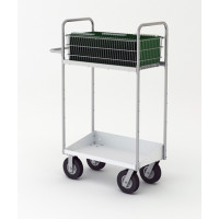 52"H, Medium Mail Cart with Lower Tray