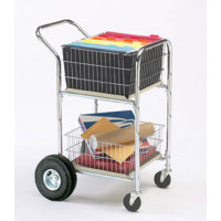 Compact Dual Handle Cart with 10" Rear Air Tires