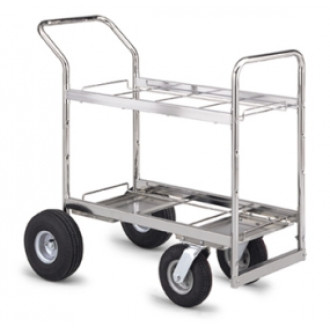 Medium Double Decker Cart with Casters and Wheel options
