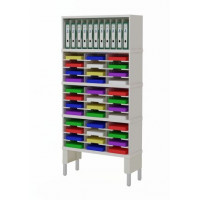 Mail Room Sorters and Office Organizers 36"W x 15-3/4"D Sorter with Horizontal and Vertical Pockets and Lower Leg Riser