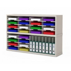 Mail Room Sorters and Office Organizers 48"W x 12-3/4"D Sorter with Horizontal and Vertical Pockets