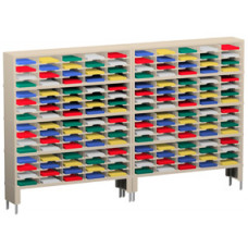 120"W x 15-3/4"D, 160 Pocket Sorter with Lower Leg Risers