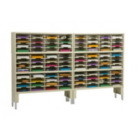 Mail Room Furniture and Office Organizer 96"W x 12-3/4"D, 96 Pocket Sorter with Leg Risers