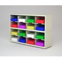 Mail Room Furniture and Office Organizer - 48"W x 15-3/4"D Sorter with 16 Pockets, 11-1/2" Wide