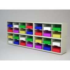 Mail Room Furniture and Office Organizer - 84" W x 15-3/4"D Sorter with 28 Pockets, 11-1/2" Wide