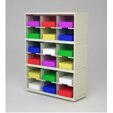 Mail Room Sorter and Office Organizer - 36"W X 15-3/4"D Sorter with 18 Pockets, 11-1/2" Wide