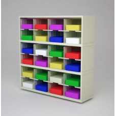 Mail Room Furniture and Office Organizer - 48"W x 12-3/4"D Sorter with 24 Pockets, 11-1/2" Wide
