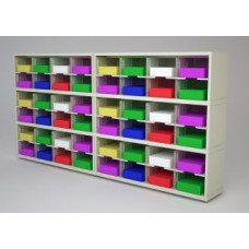 Mail Room Furniture and Office Organizer - 96"W x 15-3/4"D Sorter with 48 Pockets, 11-1/2" Wide