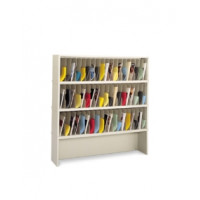 Mail Sorter and Office Organizer - 60"W X 12-3/4"D- 57 Vertical Pockets with Enclosed Riser