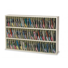 Mail Room Funiture and Office Organizer - 72"W x 15-3/4"D, 69 Pocket Vertical Sorter