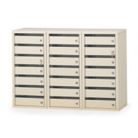 Mail Room Furniture 21 Door Locking Office Security Mail Station with 2 Different Lock Styles to Choose