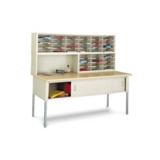 72"W x 12-3/4"D, 36 Pocket Sorter with Riser and 11-1/2"W Shelves (Table Sold Separately)