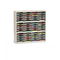 Mail Room Furniture and Office Organizer 48"W x 12-3/4"D, 60 Pocket Sorter with 11-1/2"W Shelves