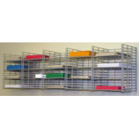 Mailroom Mail Sorter and Office Organizer Wall Mount 20 Pocket Wire Mail Sorter - 15"D - FREE Quantity Shipping!